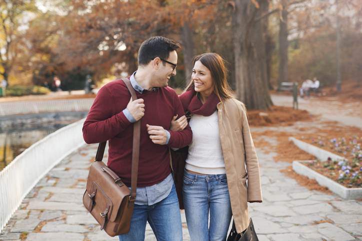 Couple in a walk