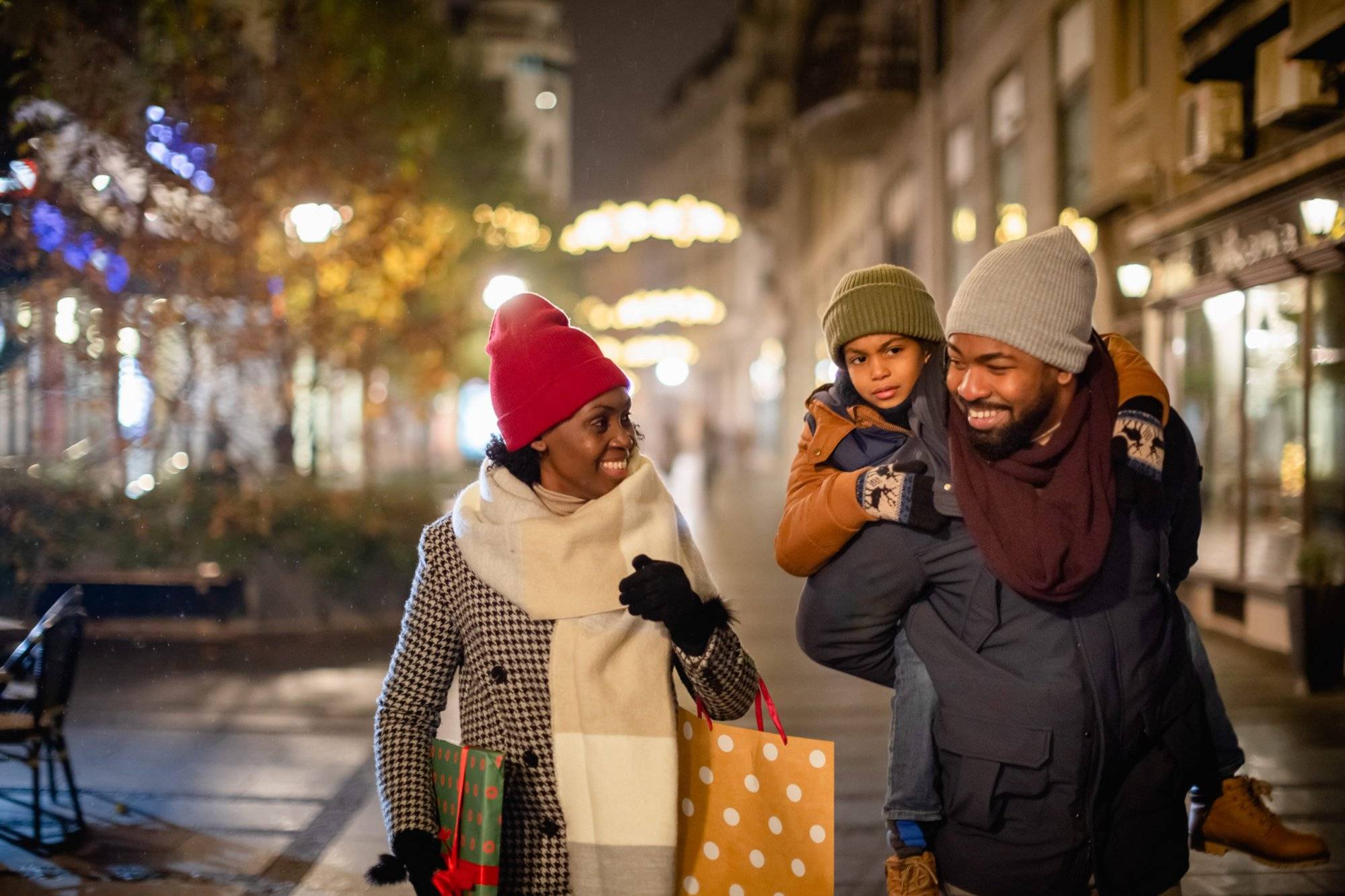 Family Christmas Shopping Family Christmas Shopping