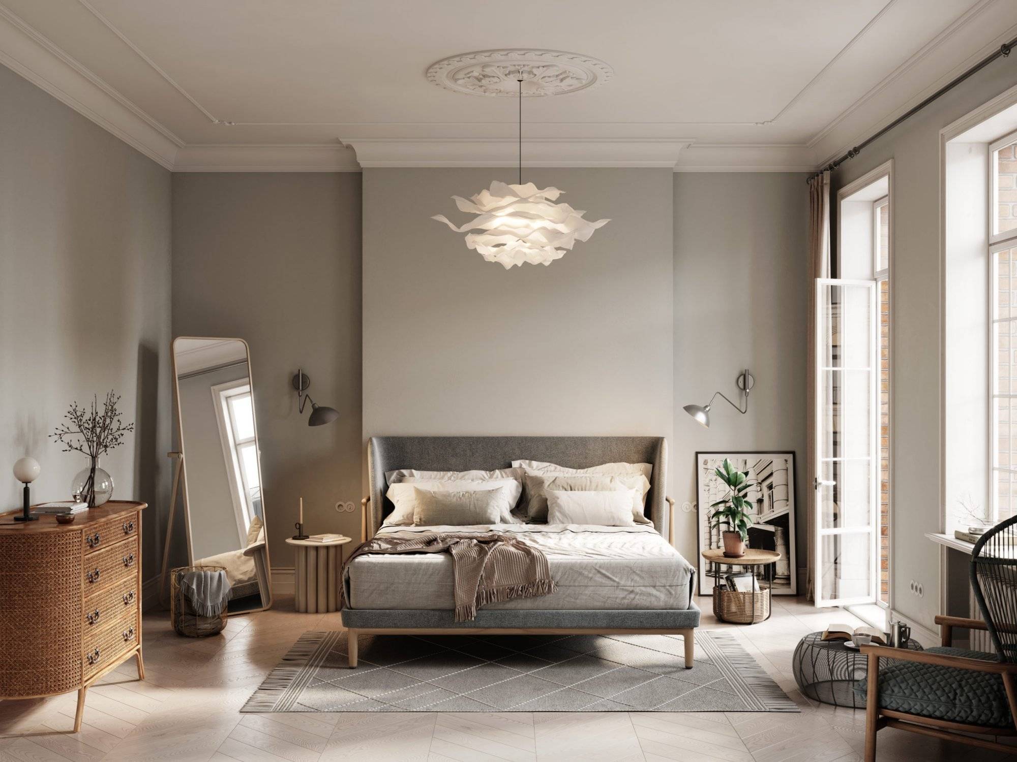 3D rendering of small bedroom 3D rendering of small bedroom