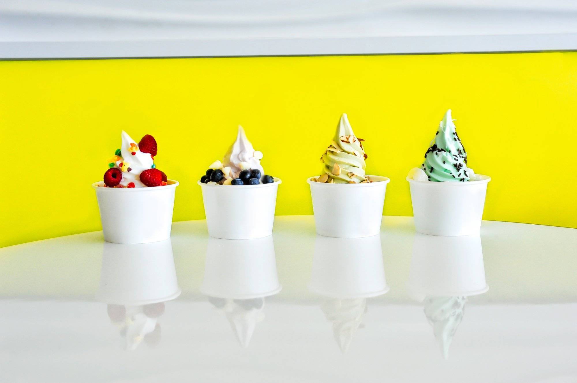 Frozen Yogurt Variety Line up Frozen Yogurt Variety Line up
